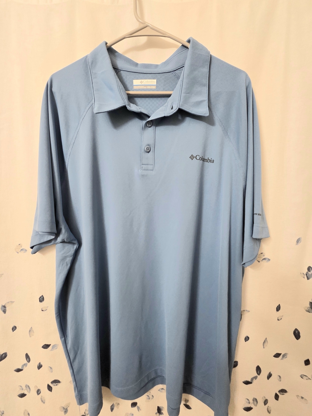 Columbia Men's Sky Blue Performance Polo Omni Freeze